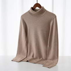 6 Pcs High Quality Mens Knit Classic Bulky Turtleneck Warm Pullover