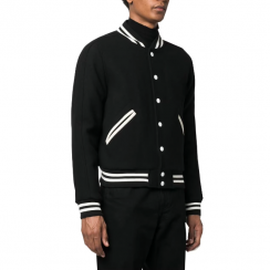 Stylish Winter Warm Mens Stripped Baseball Coat